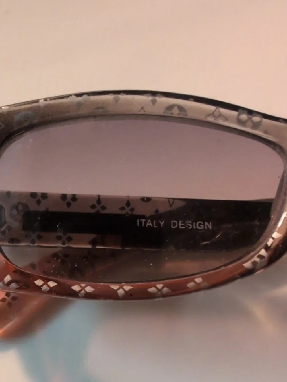 Source Unknown Black Patterned Cat-Eye Sunglasses
